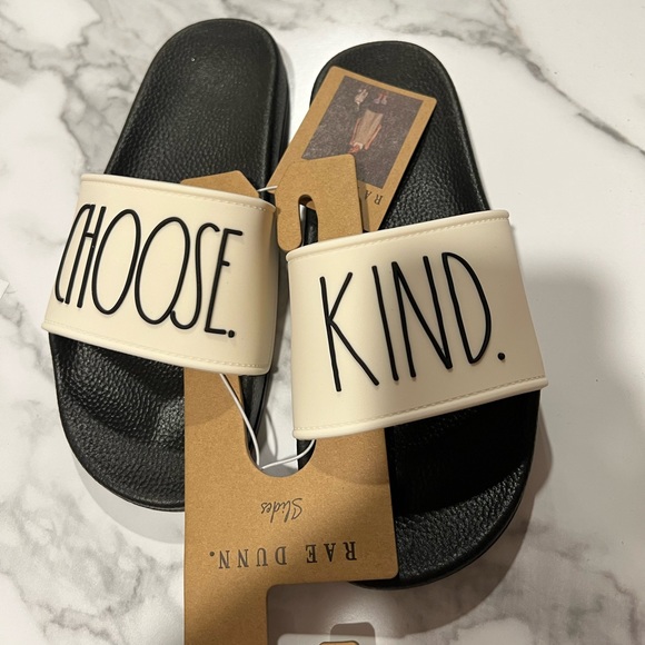Rae Dunn Shoes - Rae Dunn Choose Kind Slides